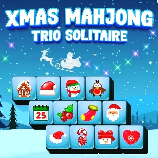 Christmas majonga Trio Solitaire